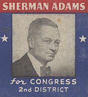 Representative Sherman Adams - New Hampshire Republican