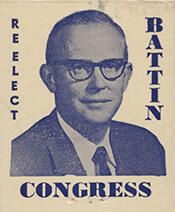 Representative James Franklin Battin - Republican Montana