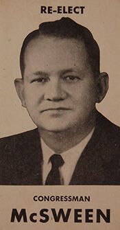 Representative Harold Barnett McSween from Louisiana Representative Harold Barnett McSween - Democratic Louisiana