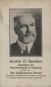 Representative Archie Dovell Sanders - New York Republican
